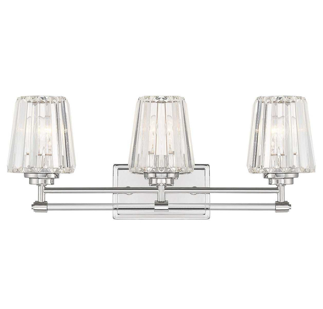 Garnet Three Light Bathroom Vanity in Polished Nickel Savoy House
