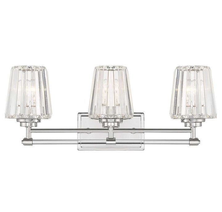 Garnet Three Light Bathroom Vanity in Polished Nickel Savoy House