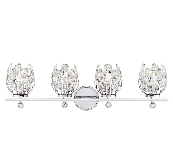 Moreno Four Light Bathroom Vanity in Chrome Savoy House