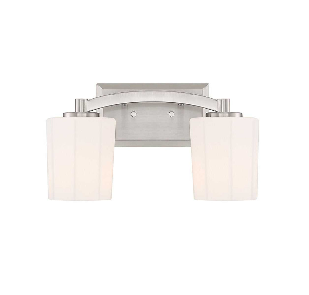 Whitney Two Light Bathroom Vanity in Satin Nickel Savoy House
