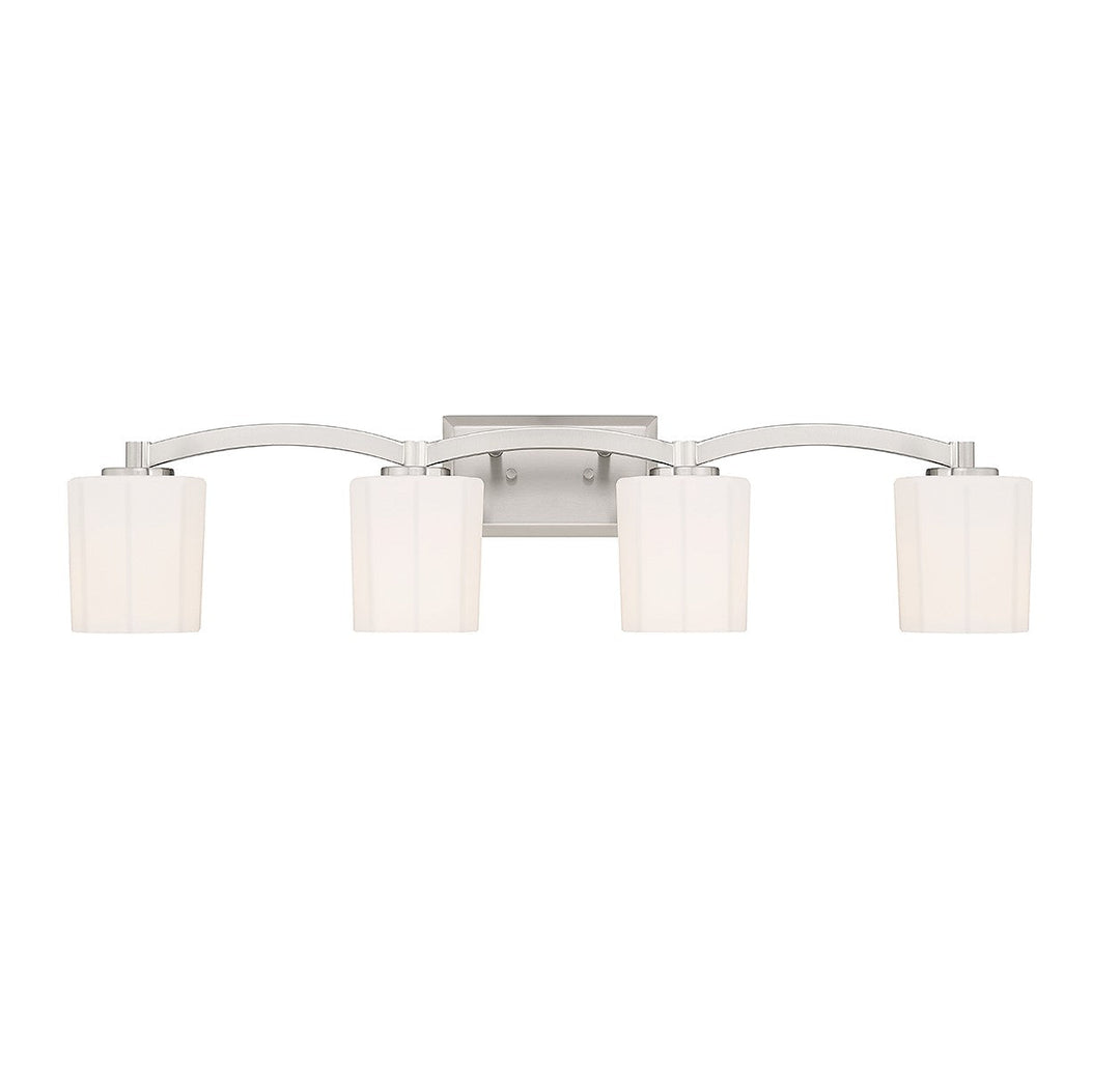 Whitney Four Light Bathroom Vanity in Satin Nickel Savoy House
