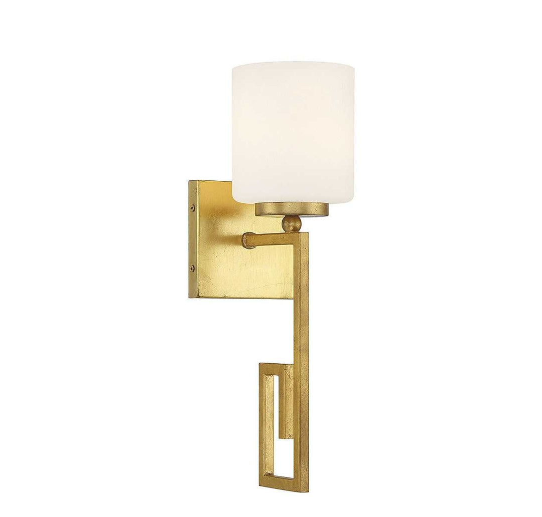 Quatrain One Light Wall Sconce in True Gold Savoy House