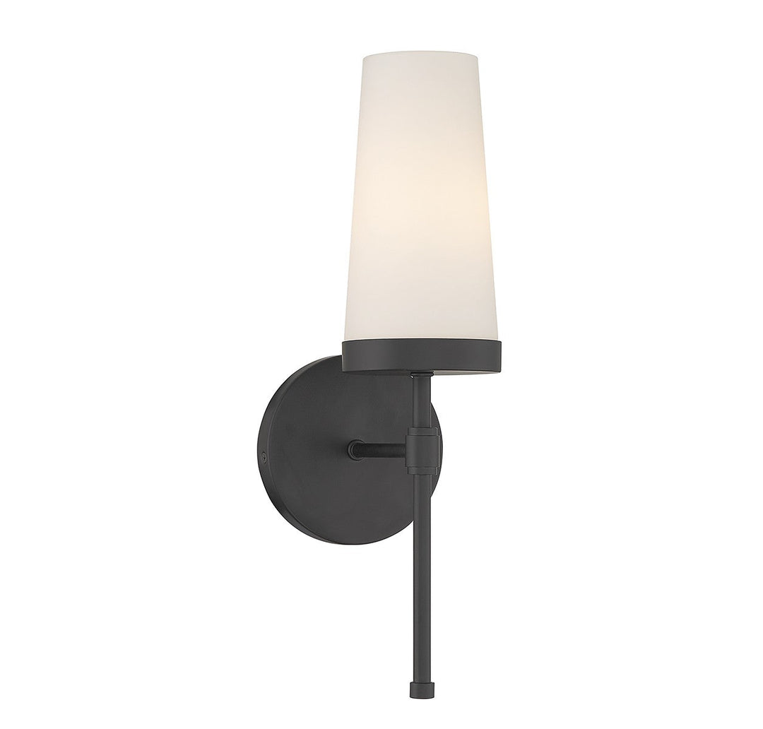 Haynes One Light Wall Sconce in Matte Black Savoy House