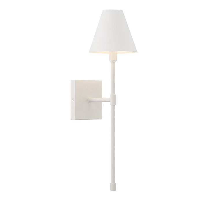 Jefferson One Light Wall Sconce in Bisque White Savoy House