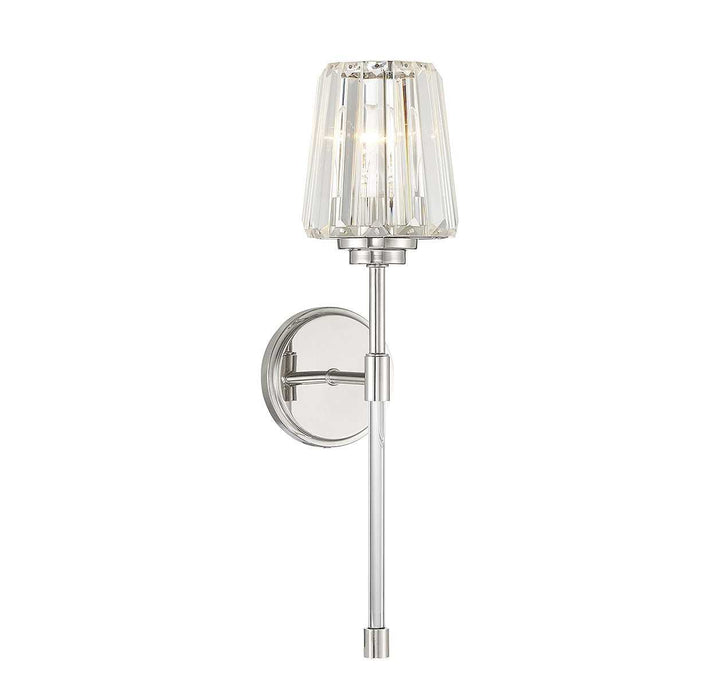 Garnet One Light Wall Sconce in Polished Nickel Savoy House