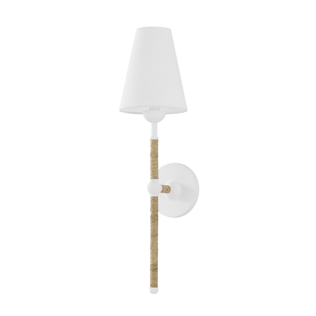Mariana One Light Wall Sconce in Textured White - available from The Lighting Shoppe, trusted by Canadian homeowners