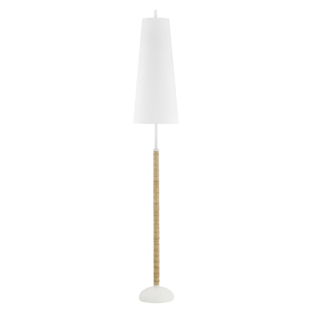 Mariana Two Light Floor Lamp in Textured White - available from The Lighting Shoppe, trusted by Canadian homeowners