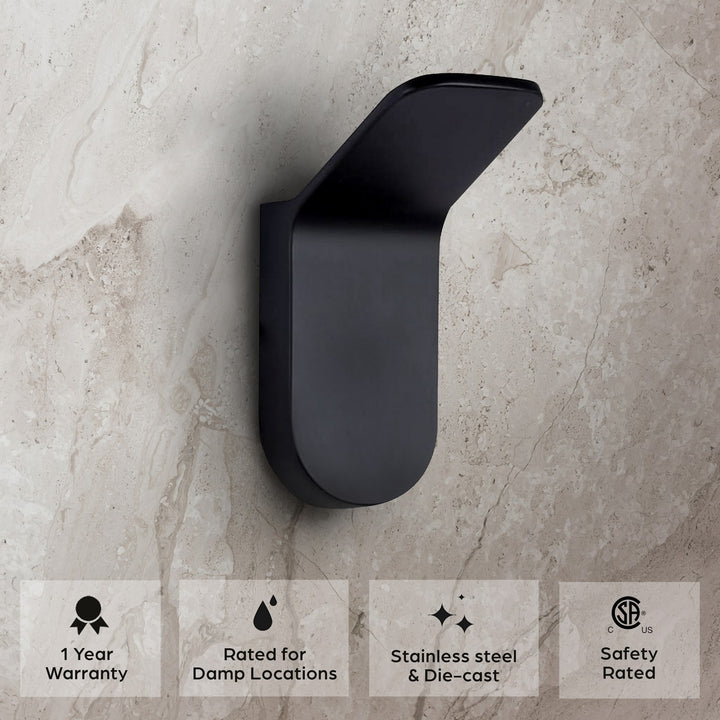 Canarm Canada - BA105A02BK - Robe Hook - Lyla - Matte Black