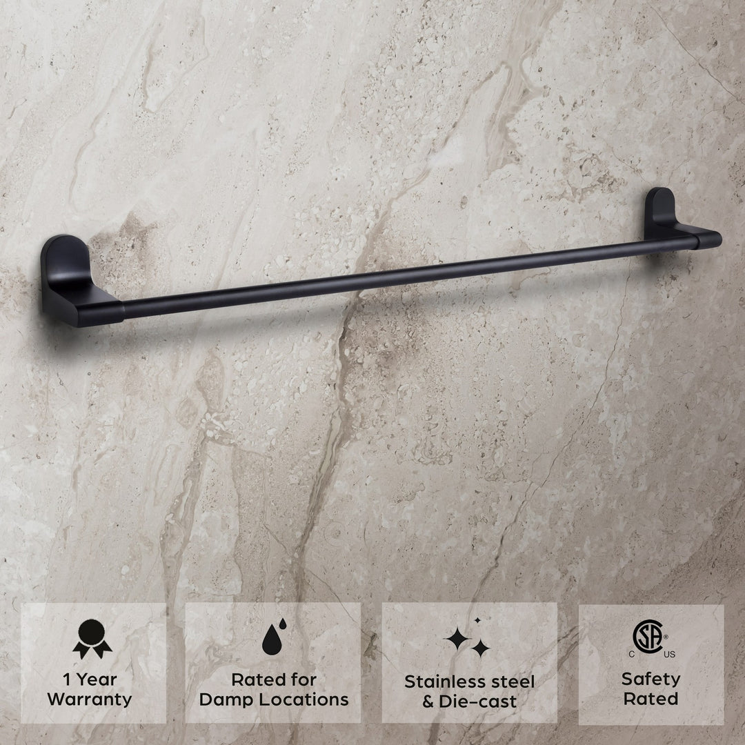 Canarm Canada - BA105A24BK - Towel Bar - Lyla - Matte Black