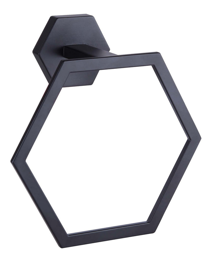 Atalee Towel Ring in Matte Black - available from The Lighting Shoppe, trusted by Canadian homeowners