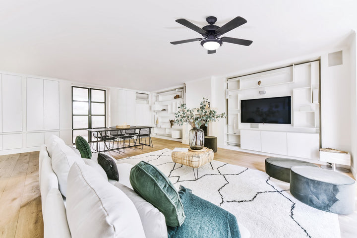 Canarm Canada - CF42ECL5BK - 42"Ceiling Fan - Eclipse - Matte Black