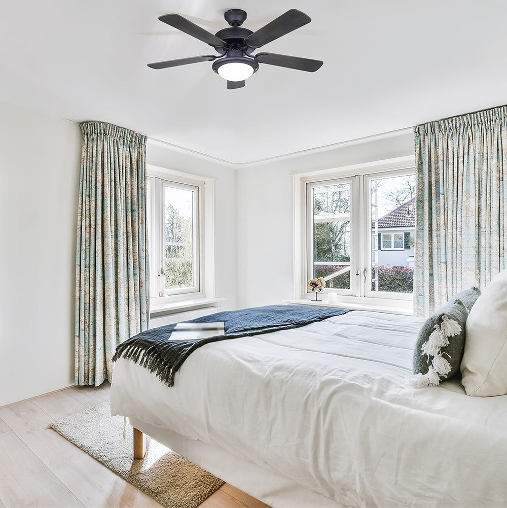 Canarm Canada - CF42ECL5BK - 42"Ceiling Fan - Eclipse - Matte Black