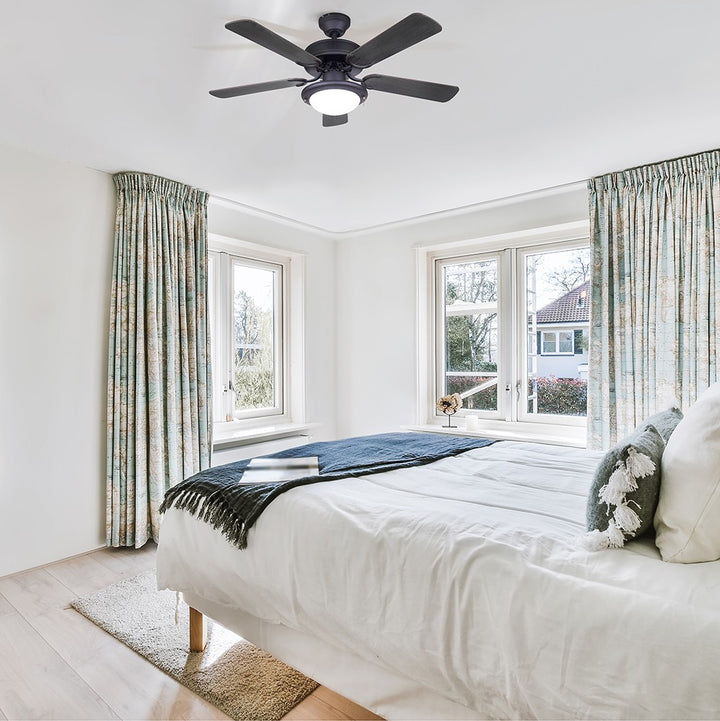 Canarm Canada - CF42ECL5BK - 42"Ceiling Fan - Eclipse - Matte Black