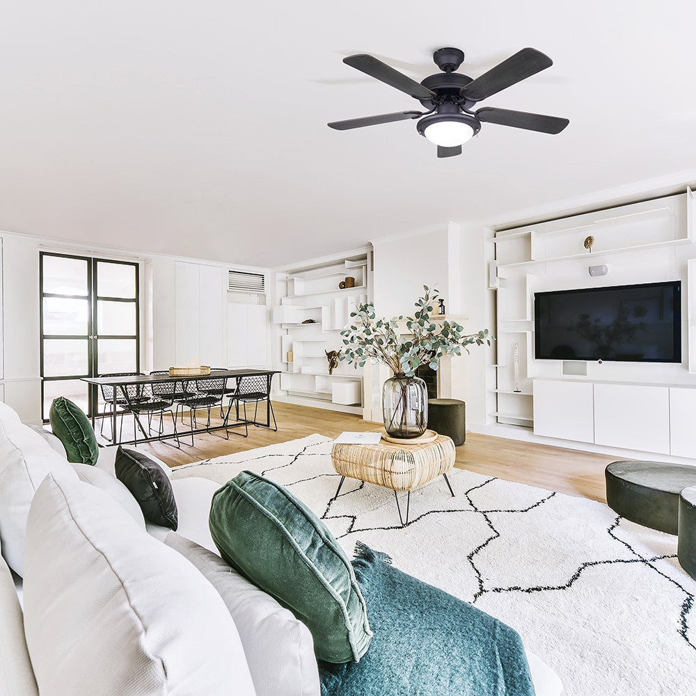 Canarm Canada - CF42ECL5BK - 42"Ceiling Fan - Eclipse - Matte Black