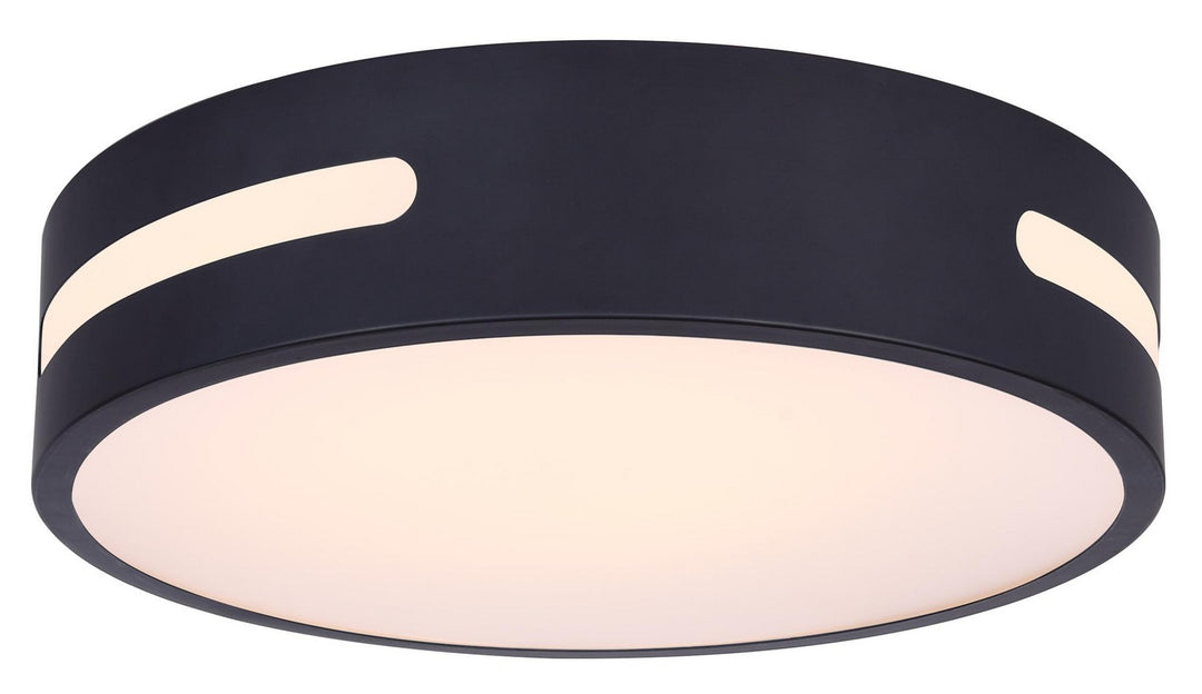 Niven LED Flush Mount in Black - available from The Lighting Shoppe, trusted by Canadian homeowners