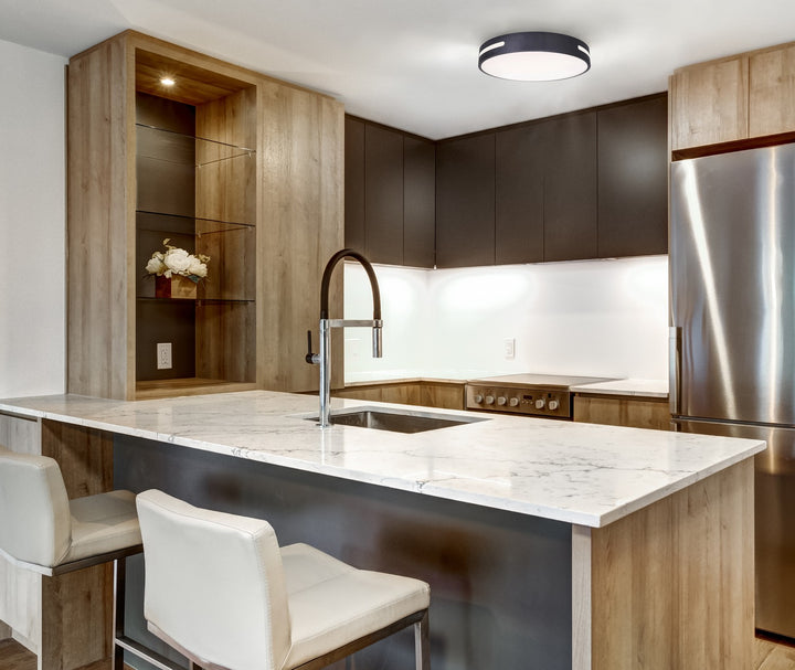 Canarm Canada - CL-19-20-BK - LED Flush Mount - Niven - Black
