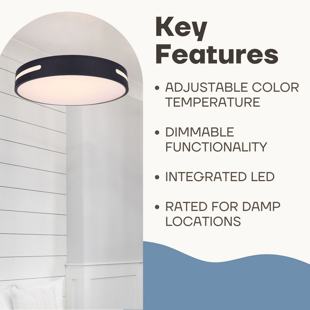 Canarm Canada - CL-19-20-BK - LED Flush Mount - Niven - Black