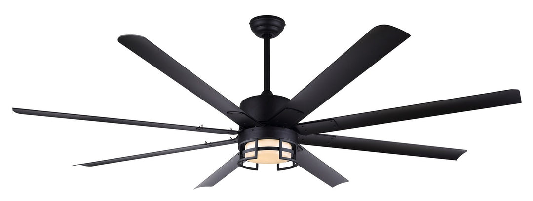 Ezra 72"Ceiling Fan in Matte Black - available from The Lighting Shoppe, trusted by Canadian homeowners