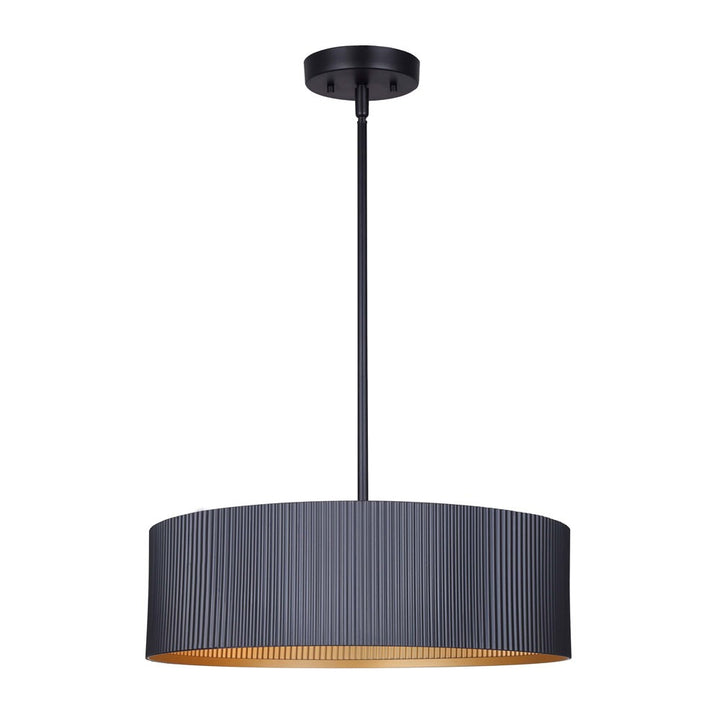 Rexton Three Light Chandelier in Matte Black - available from The Lighting Shoppe, trusted by Canadian homeowners