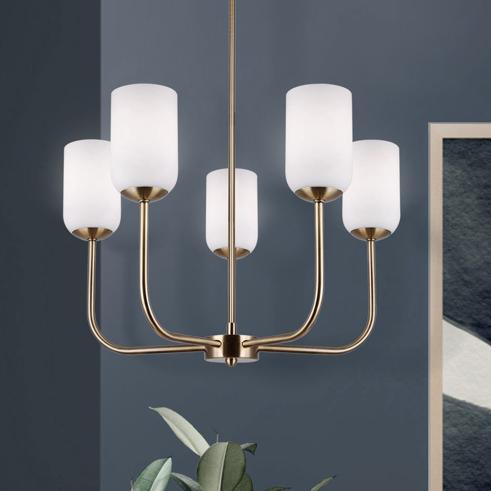 Canarm Canada - ICH1130A05GD - Five Light Chandelier - Novalee - Gold