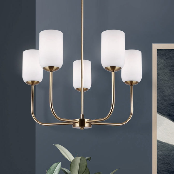 Canarm Canada - ICH1130A05GD - Five Light Chandelier - Novalee - Gold