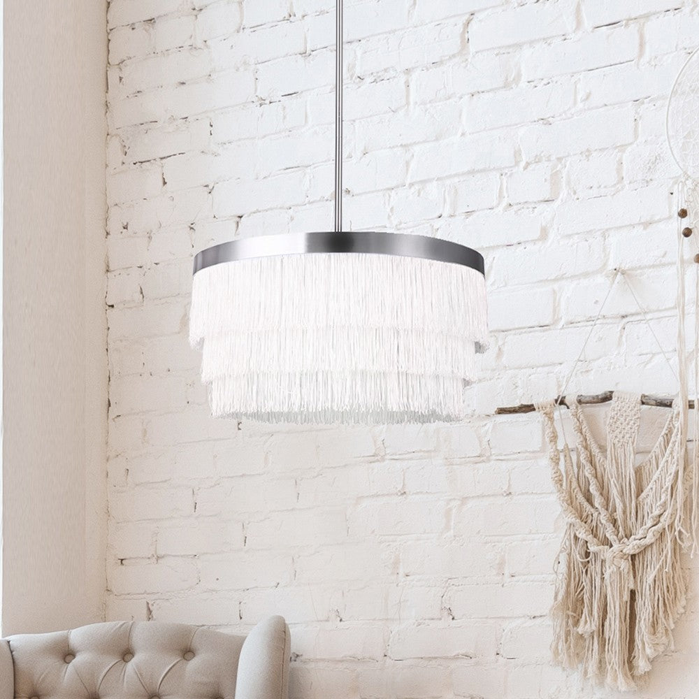 Canarm Canada - ICH2024B03BN18 - Three Light Chandelier - Syren - Brushed Nickel
