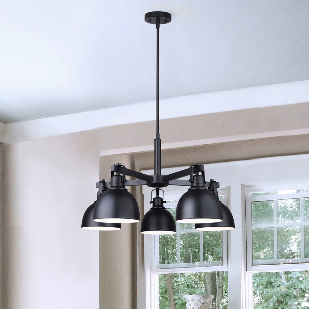 Canarm Canada - ICH622A05BK - Five Light Chandelier - Polo - Matte Black