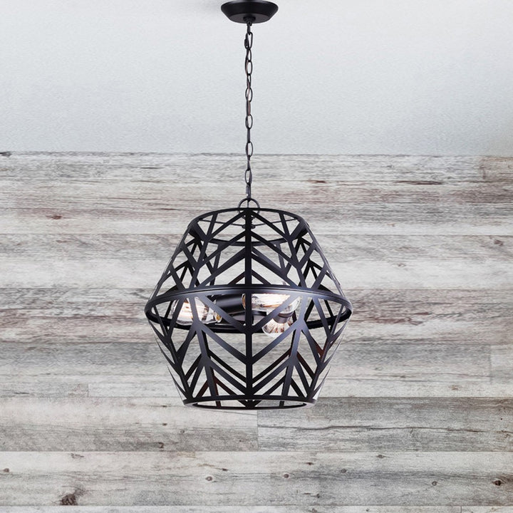 Canarm Canada - ICH635B03BK17 - Three Light Chandelier - Maud - Matte Black