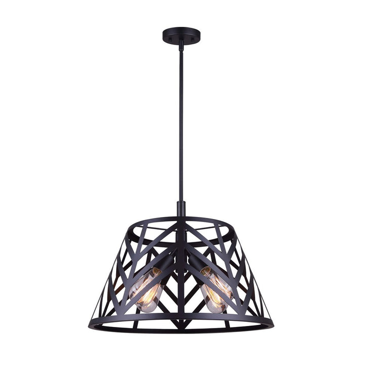 Maud Four Light Chandelier in Matte Black - available from The Lighting Shoppe, trusted by Canadian homeowners