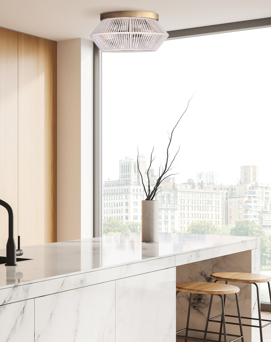 Canarm Canada - IFM1120A13GD - Two Light Flush Mount - Willow - Gold