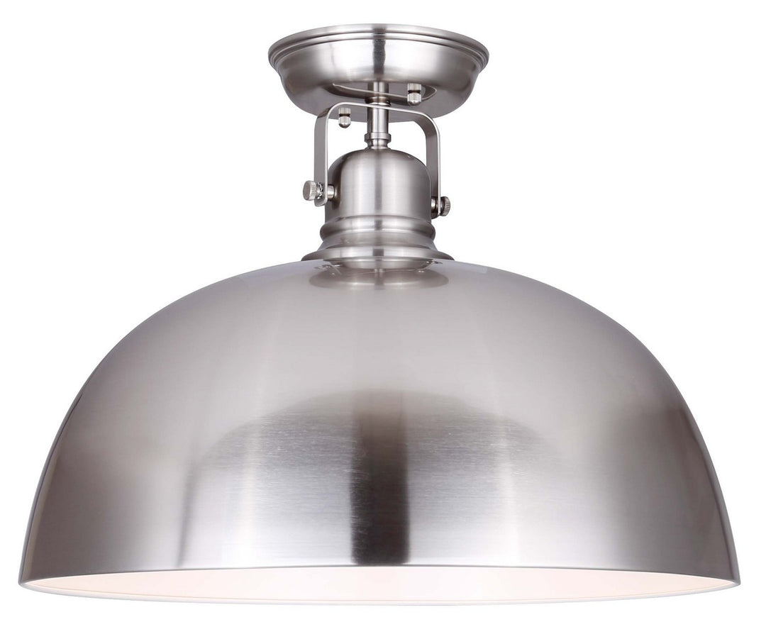 Polo One Light Flush Mount in Brushed Nickel - available from The Lighting Shoppe, trusted by Canadian homeowners