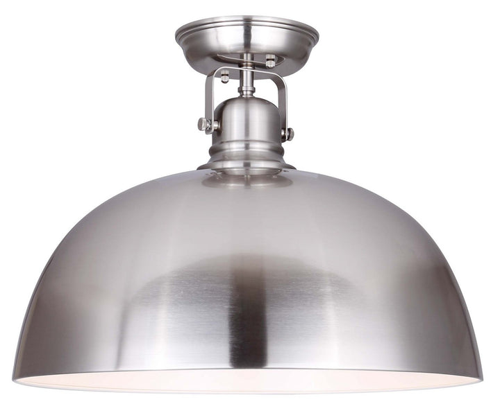 Polo One Light Flush Mount in Brushed Nickel - available from The Lighting Shoppe, trusted by Canadian homeowners