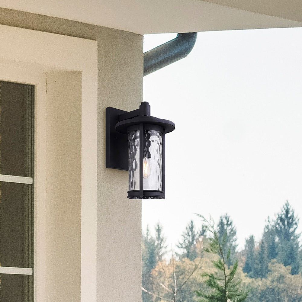 Canarm Canada - IOL567BK - One Light Outdoor Lantern - Leon - Black
