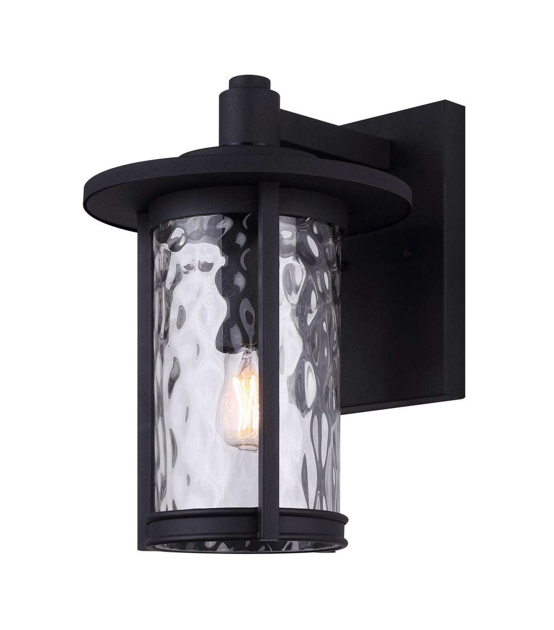 Leon One Light Outdoor Lantern in Black - available from The Lighting Shoppe, trusted by Canadian homeowners