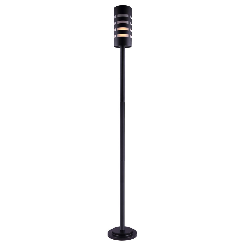 Tayla One Light Outdoor Post Mount in Black - available from The Lighting Shoppe, trusted by Canadian homeowners