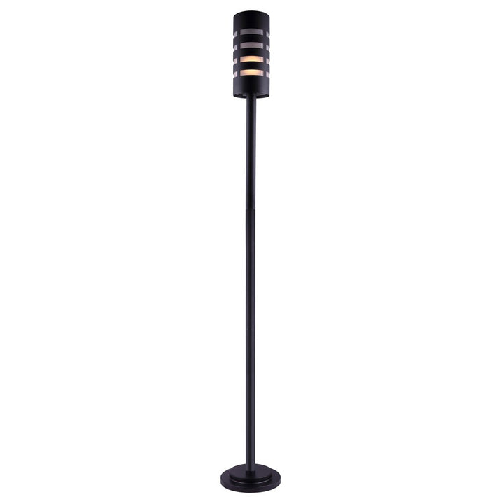 Tayla One Light Outdoor Post Mount in Black - available from The Lighting Shoppe, trusted by Canadian homeowners