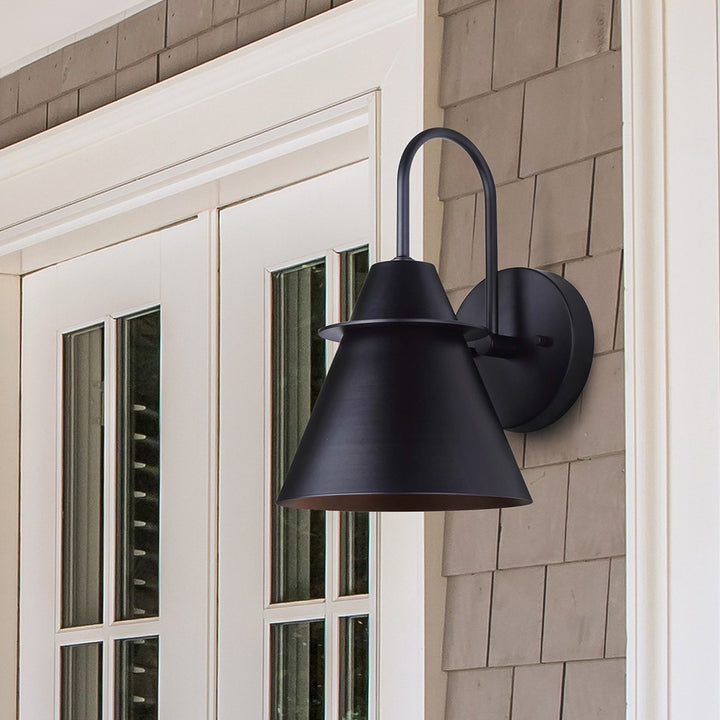 Canarm Canada - IOL596BK - One Light Outdoor Lantern - Marloe - Matte Black