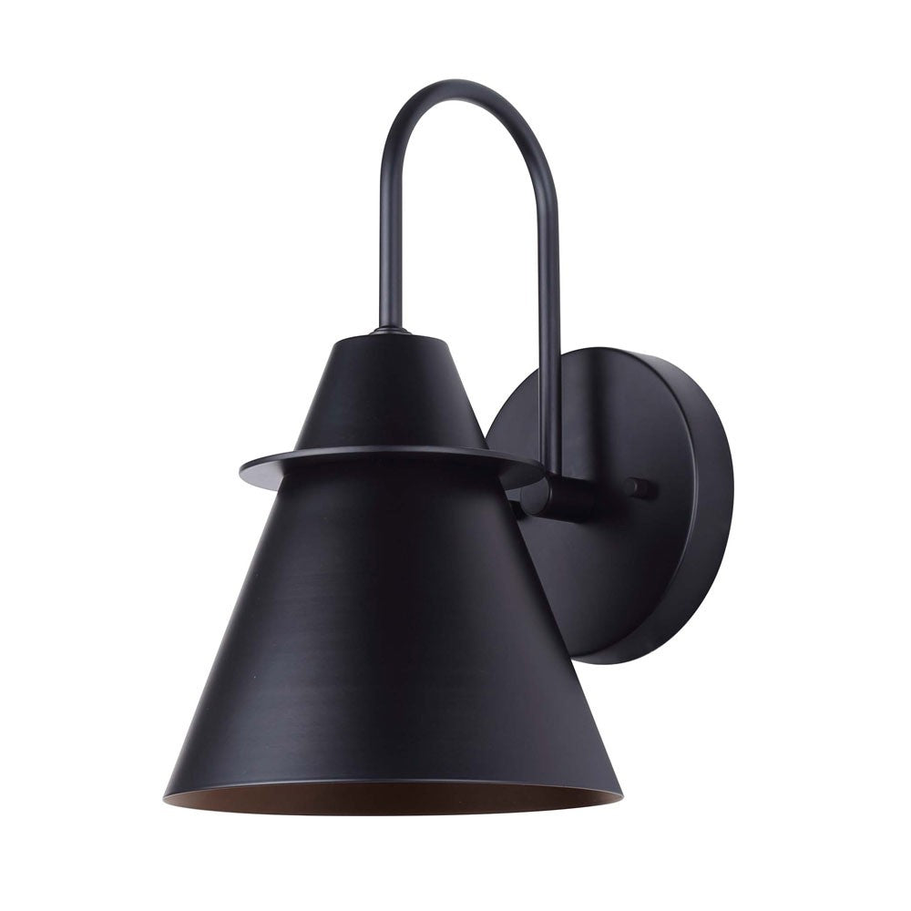 Marloe One Light Outdoor Lantern in Matte Black - available from The Lighting Shoppe, trusted by Canadian homeowners