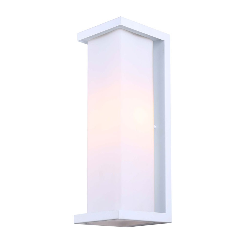 Ridley One Light Outdoor Lantern in White - available from The Lighting Shoppe, trusted by Canadian homeowners