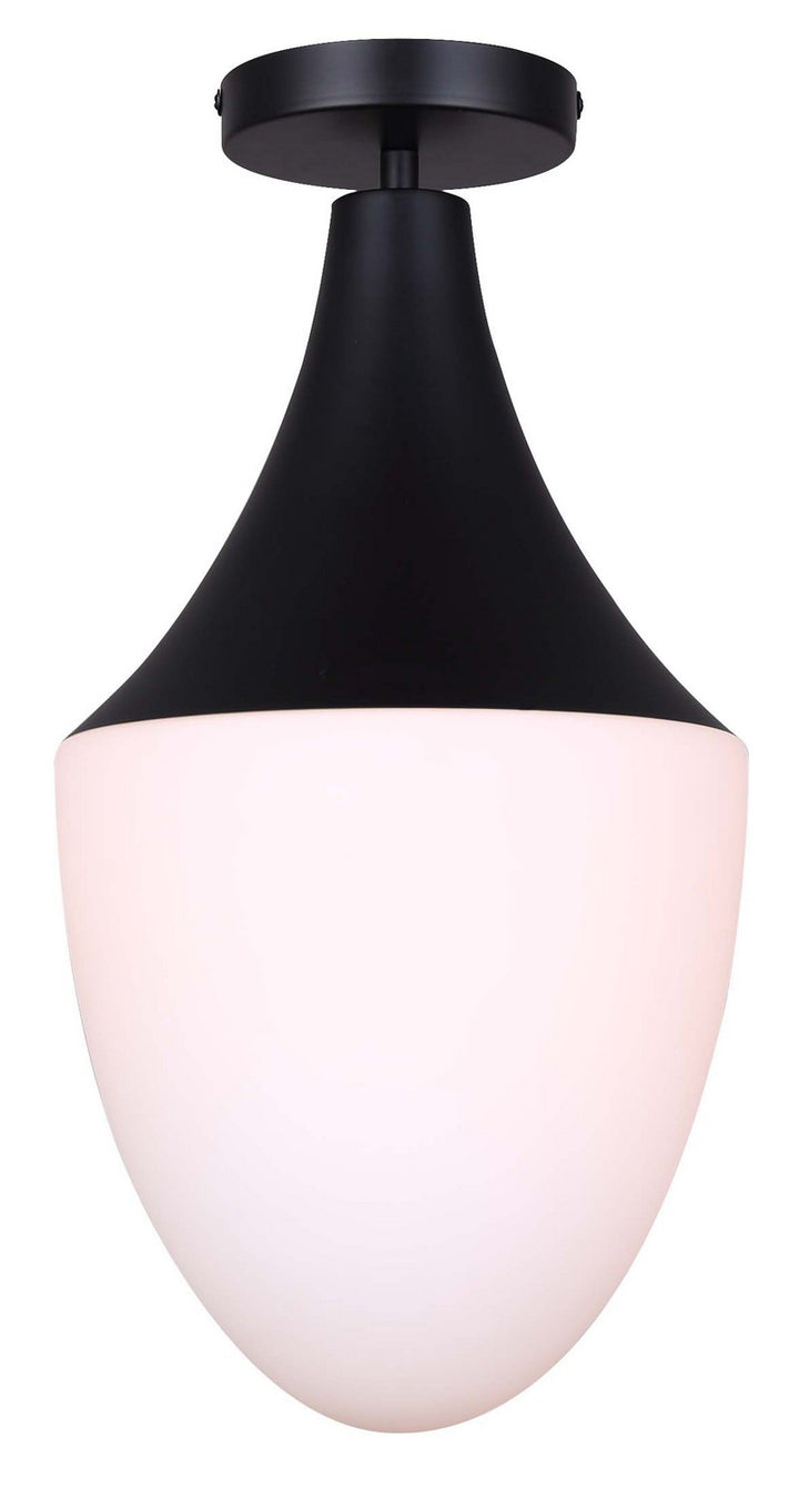 Canarm Canada - IPL1121A01BK - One Light Pendant - Evlin - Matte Black