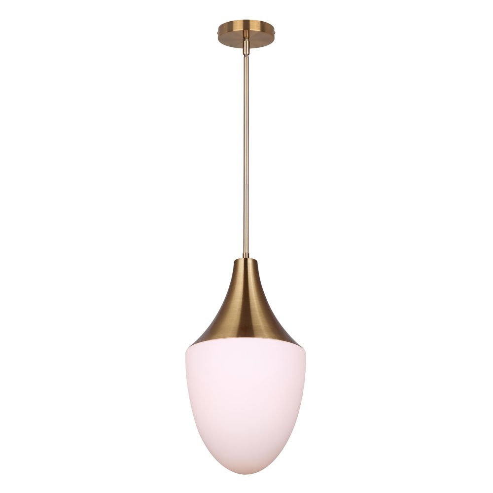 Evlin One Light Pendant in Gold - available from The Lighting Shoppe, trusted by Canadian homeowners