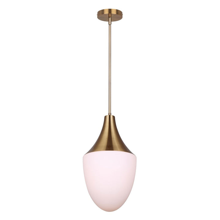 Evlin One Light Pendant in Gold - available from The Lighting Shoppe, trusted by Canadian homeowners