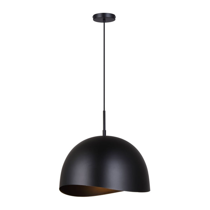 Henlee One Light Pendant in Matte Black - available from The Lighting Shoppe, trusted by Canadian homeowners