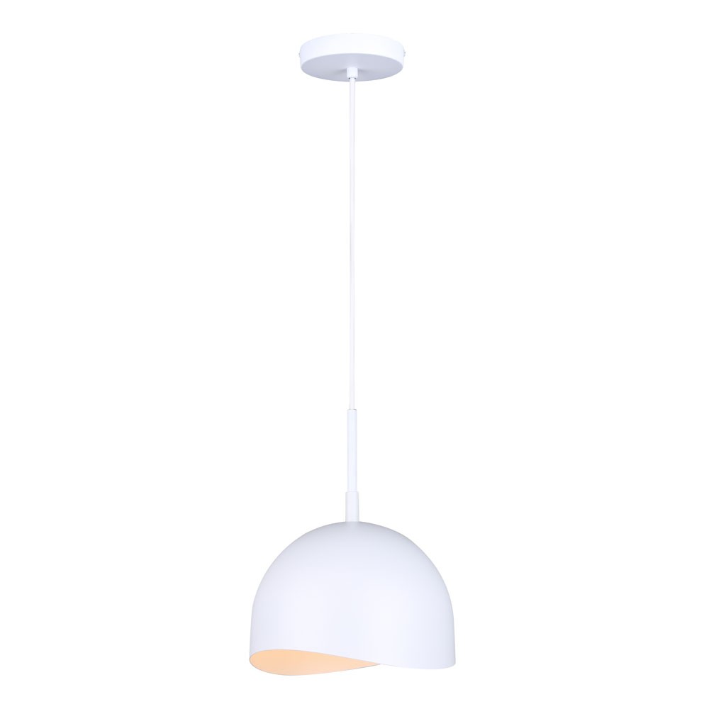 Henlee One Light Pendant in Matte White - available from The Lighting Shoppe, trusted by Canadian homeowners
