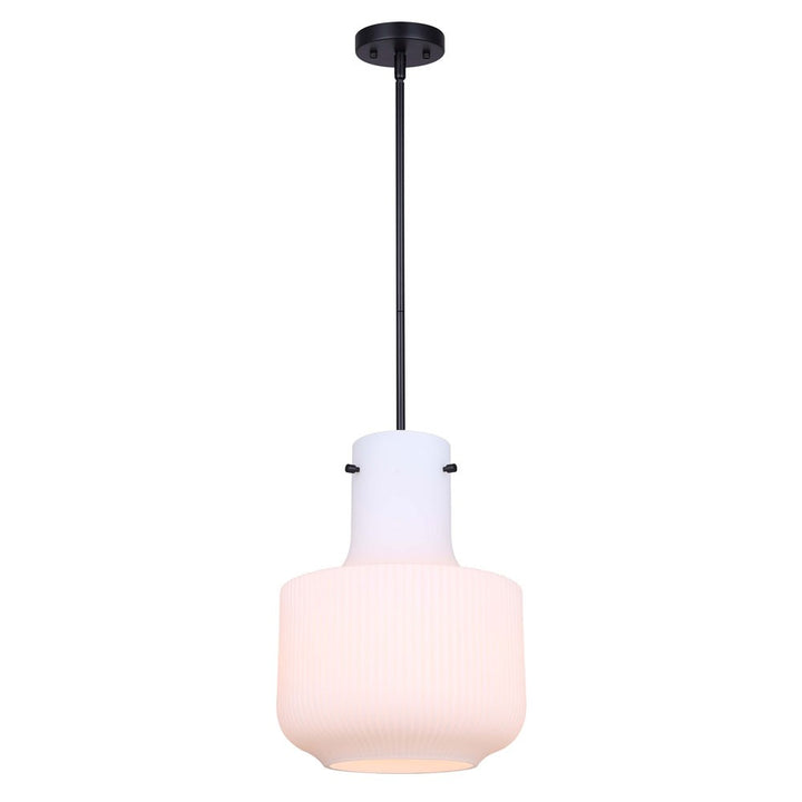 Adalie One Light Pendant in Matte Black - available from The Lighting Shoppe, trusted by Canadian homeowners