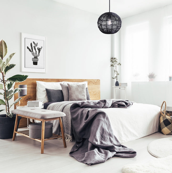 Canarm Canada - IPL2036B01BK - One Light Pendant - Leona - Matte Black