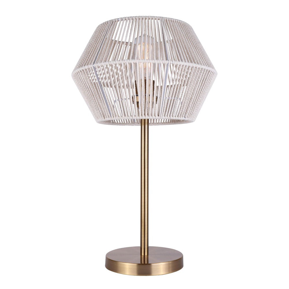 Willow One Light Table Lamp in Gold - available from The Lighting Shoppe, trusted by Canadian homeowners