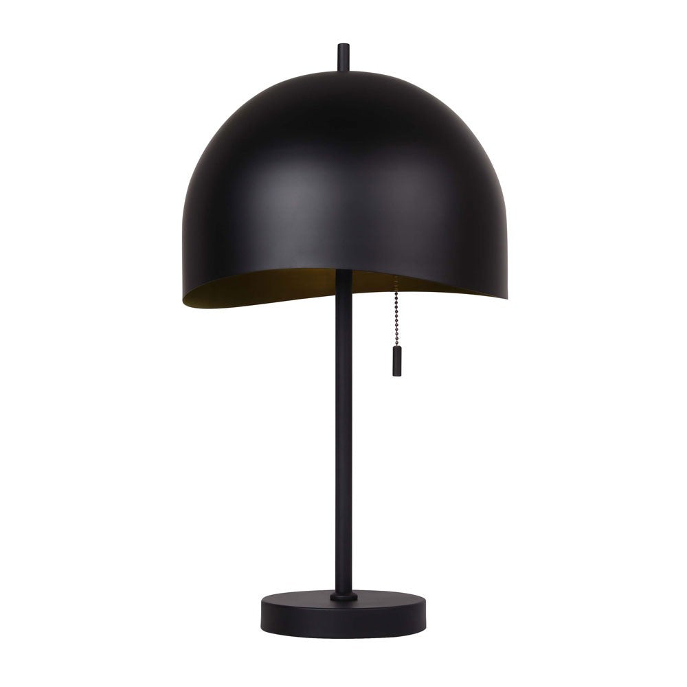 Henlee One Light Table Lamp in Matte Black - available from The Lighting Shoppe, trusted by Canadian homeowners