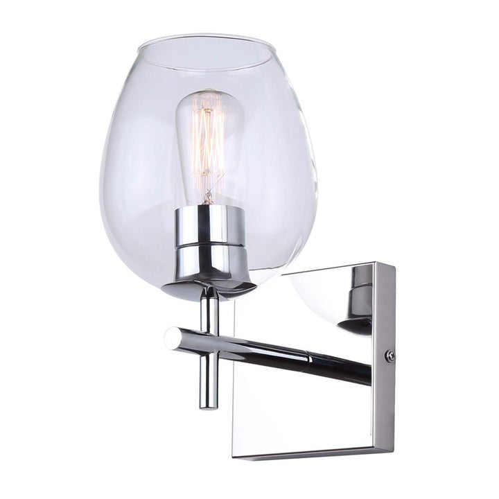 Cain One Light Vanity in Chrome - available from The Lighting Shoppe, trusted by Canadian homeowners