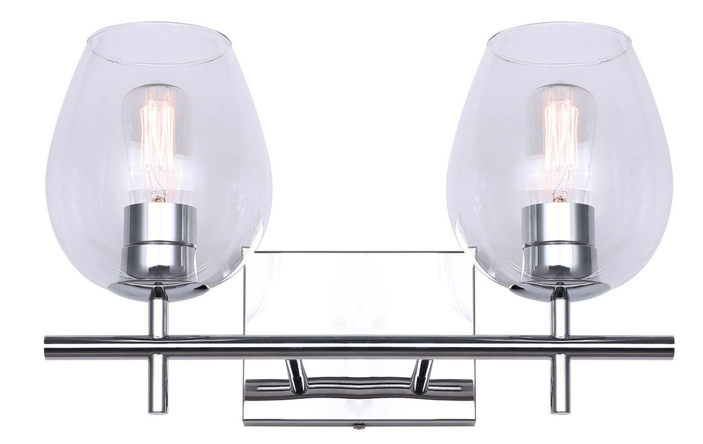 Canarm Canada - IVL1019A02CH - Two Light Vanity - Cain - Chrome